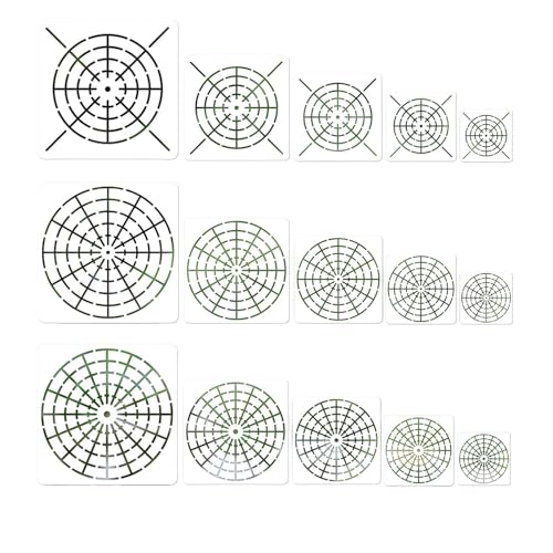 Kotkiddy 15 Stück Mandala Schablone, Mandala Dotting Malvorlagen Schablonen 8/12/16 Segmente 3/4/5/6/8 Zoll Wiederverwendbare Mandala-Schriftvorlage-Vorlage für Felsen, Holz Kotkiddy 15 Stück Mandala Schablone, Mandala Dotting Malvorlagen Schablonen 8/12/16 Segmente 3/4/5/6/8 Zoll Wiederverwendbare Mandala-Schriftvorlage-Vorlage für Felsen, Holz von Kotkiddy