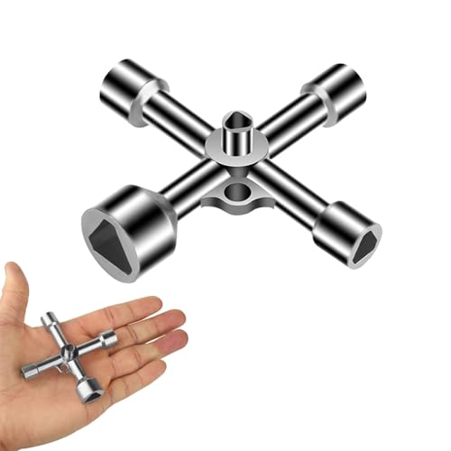 Kotkiddy 4 Wege 5 Size Innenmaß 5mm/8mm/9mm/10mm/13mm Dreikantschlüssel Utilities Schlüssel für Elektrokasten Gas Wasser Stromzähler Box Schrank, Schlüssel Dreikant, Silber Kotkiddy 4 Wege 5 Size Innenmaß 5mm/8mm/9mm/10mm/13mm Dreikantschlüssel Utilities Schlüssel für Elektrokasten Gas Wasser Stromzähler Box Schrank, Schlüssel Dreikant, Silber von Kotkiddy