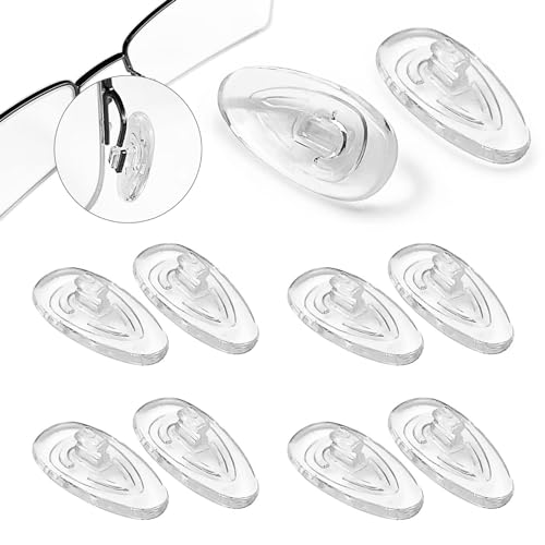 Kotkiddy 5 Paar Nasenpads zum Einstecken rutschfeste Brille Nasenpads Weiche Silikon Transparent Sonnenbrillen Rutsch Stopper Gläser Nasenpad Brille Zubehör Kotkiddy 5 Paar Nasenpads zum Einstecken rutschfeste Brille Nasenpads Weiche Silikon Transparent Sonnenbrillen Rutsch Stopper Gläser Nasenpad Brille Zubehör von Kotkiddy