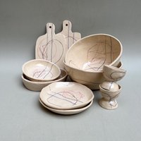 Handmade Ceramic Dining Dishes Of Bowls, Plates, Egg Holder & Serving Boards, Playful Decorated For A Creative Home An Individual Style Handmade Ceramic Dining Dishes Of Bowls, Plates, Egg Holder & Serving Boards, Playful Decorated For A Creative Home An Individual Style von KottiCeramics