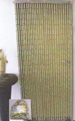 Kottig Bambus Türvorhang Insektenschutz Raumteiler Dekovorhang Uni 90x190cm von Kottig
