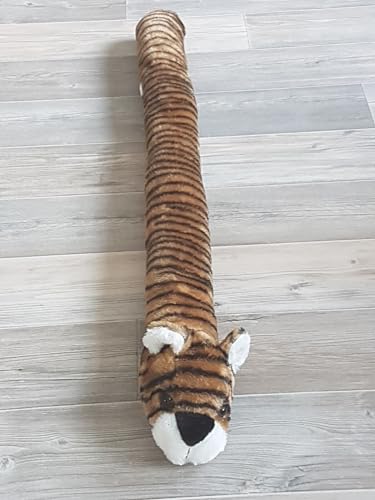 Zugluftstopper Windstopper Türvorleger Zugluft Tiere Plüsch 90cm Energiespar für Tür & Fenster (Tiger) von Kottig