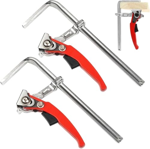 Kottwca 2 Stück Hebelzwinge, 160*60mm Ganzstahl Tischzwinge mit Hebelgriff, Schnellspanner, 220kg Tragfähigkeit, Anti - Rutsch - Feature, perfekt für Schleifen, Schneiden und genaue Handwerksarbeiten Kottwca 2 Stück Hebelzwinge, 160*60mm Ganzstahl Tischzwinge mit Hebelgriff, Schnellspanner, 220kg Tragfähigkeit, Anti - Rutsch - Feature, perfekt für Schleifen, Schneiden und genaue Handwerksarbeiten von Kottwca