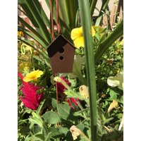 Fairy Garden Accessoire Miniatur Vogelhaus Mini Rustikales Feengarten Terrarium Puppenhaus Wichtelgarten Rustikales von KousoulasKreations