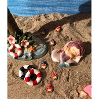 Frisch Geschlüpfte Baby-Schildkröten Für Feengarten-strandthemen, Bemalte Schildkröten, Rote Und Blaue Miniatur-Mini-Schildkröten Frisch Geschlüpfte Baby-Schildkröten Für Feengarten-strandthemen, Bemalte Schildkröten, Rote Und Blaue Miniatur-Mini-Schildkröten von KousoulasKreations