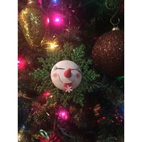 Süßer Handgemachter Schneemann Aus Polymer Clay. Geschenkanhänger. Geschenkdekoration Süßer Handgemachter Schneemann Aus Polymer Clay. Geschenkanhänger. Geschenkdekoration von KousoulasKreations