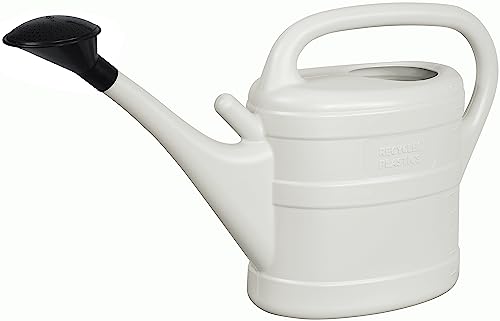 1x Gießkanne 10L HELLGRAU + 1 GRATIS KÜHLSCHRANKMAGNET! Blumenkanne Kunststoff groß für Garten & Zimmerpflanzen Gießkannen Gieskanne Giesskanne 10 Liter Watering Can Gieskannen10Liter Gieskannen von KOVA