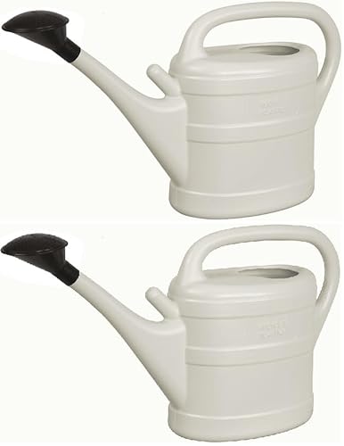 2X Gießkanne 10L hellgrau + 1 KÜHLSCHRANKMAGNET! Giesskanne Kunststoff für groß & klein Garten & Zimmerpflanzen Gießkannen Gieskanne Gieskannen 10 Liter Watering Can Gieskannen10Liter lr von KOVA