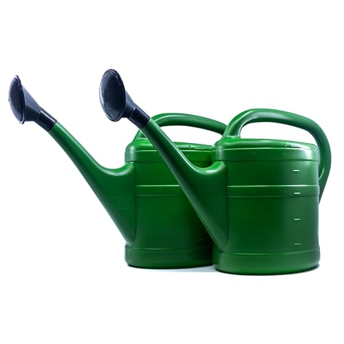 2X Gießkanne 5L GRÜN + 1x KÜHLSCHRANKMAGNET! Blumenkanne Kunststoff für groß & klein, Garten & Zimmerpflanzen Gießkannen Gieskanne Gieskannen Giesskanne 5 Liter Watering Can Kinder Zimmergießkanne von KOVA