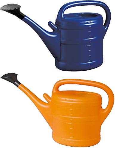 2X Gießkanne 10L BLAU + ORANGE + 1x KÜHLSCHRANKMAGNET! Giesskanne Kunststoff für groß & klein Garten & Zimmerpflanzen Gießkannen Gieskanne Gieskannen 10 Liter Watering Can Gieskannen10Liter lr von KOVA