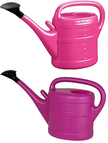 2X Gießkanne 10L PINK + LILA + 1x KÜHLSCHRANKMAGNET! Giesskanne Kunststoff für groß & klein Garten & Zimmerpflanzen Gießkannen Gieskanne Gieskannen 10 Liter Watering Can Gieskannen10Liter lr von KOVA