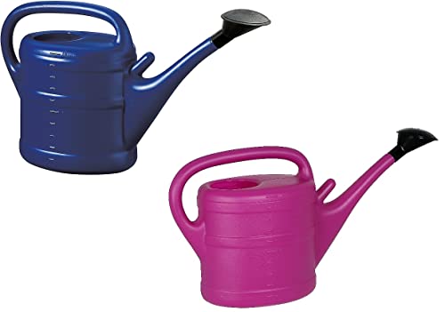 2X Gießkanne 10L LILA + BLAU + 1x KÜHLSCHRANKMAGNET! Giesskanne Kunststoff für groß & klein Garten & Zimmerpflanzen Gießkannen Gieskanne Gieskannen 10 Liter Watering Can Gieskannen10Liter lr von KOVA