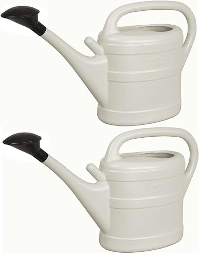 2X Gießkanne 10L HELLGRAU + HELLGRAU + 1x KÜHLSCHRANKMAGNET! Giesskanne Kunststoff für groß & klein Garten & Zimmerpflanzen Gießkannen Gieskanne Gieskannen 10 Liter Watering Can Gieskannen10Liter lr von KOVA