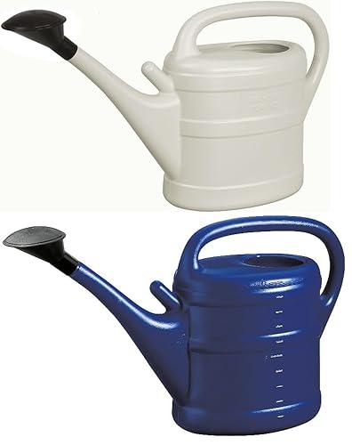 2X Gießkanne 10L HELLGRAU + BLAU + 1x KÜHLSCHRANKMAGNET! Giesskanne Kunststoff für groß & klein Garten & Zimmerpflanzen Gießkannen Gieskanne Gieskannen 10 Liter Watering Can Gieskannen10Liter lr von KOVA