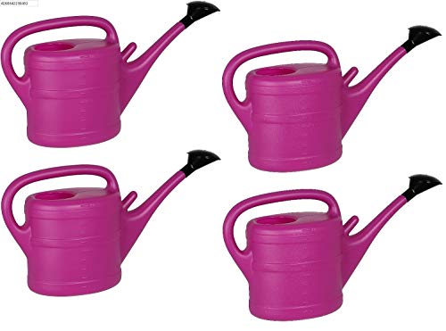 4X Gießkanne 10L LILA + 1x KÜHLSCHRANKMAGNET! Blumenkanne Kunststoff für groß & klein Garten & Zimmerpflanzen Gießkannen Gieskanne Gieskannen Giesskanne 10 Liter Watering Can Gieskannen10Liter lr von KOVA