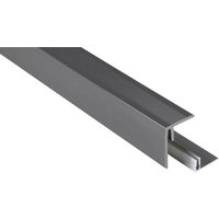 Kovalex Seitenabschluss, WPC, L-förmig,geeignet für WPC-Dielen in 26 mm Stärke - grau von Kovalex