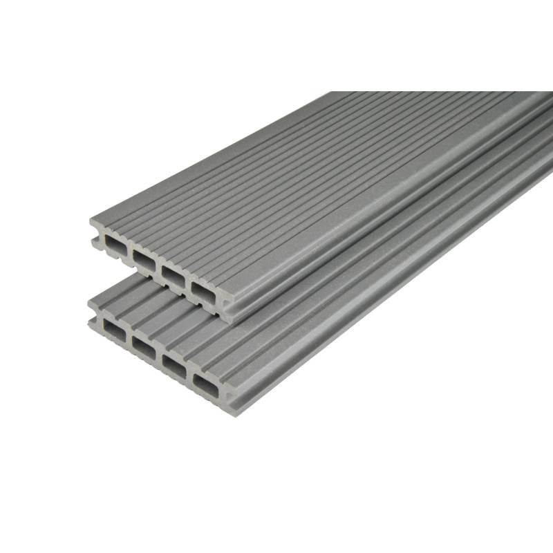 Kovalex Terrassendiele 'Exklusiv' WPC grau 3000 x 145 x 26 mm von Kovalex