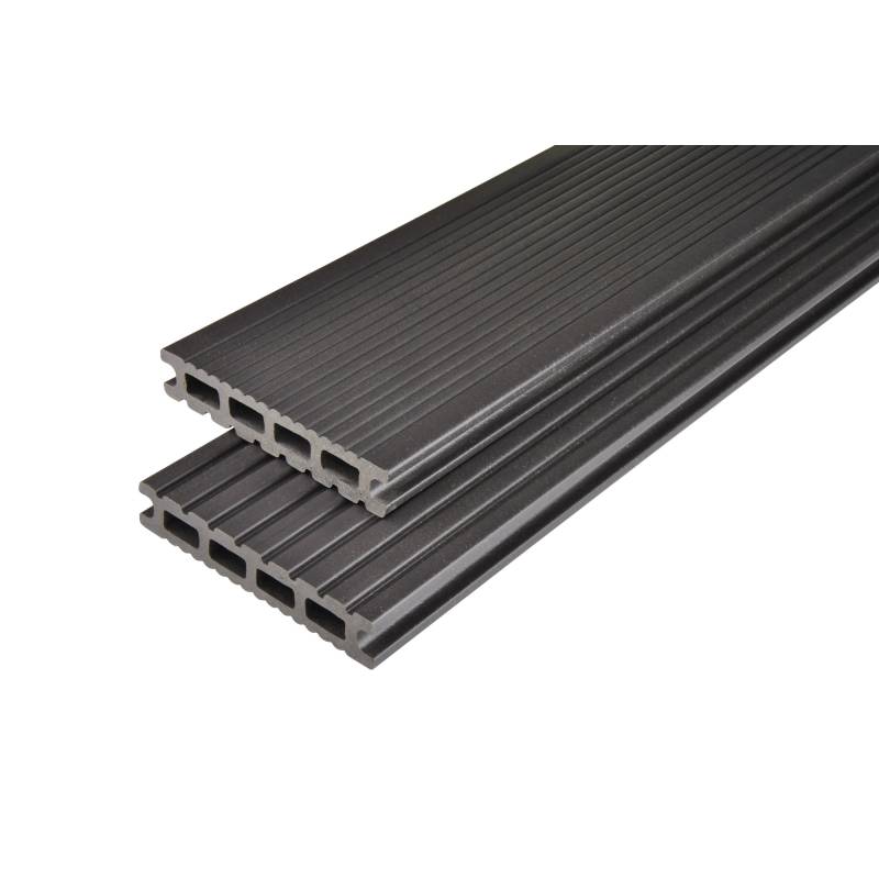 Kovalex Terrassendiele 'Exklusiv' WPC graubraun 3000 x 145 x 26 mm von Kovalex