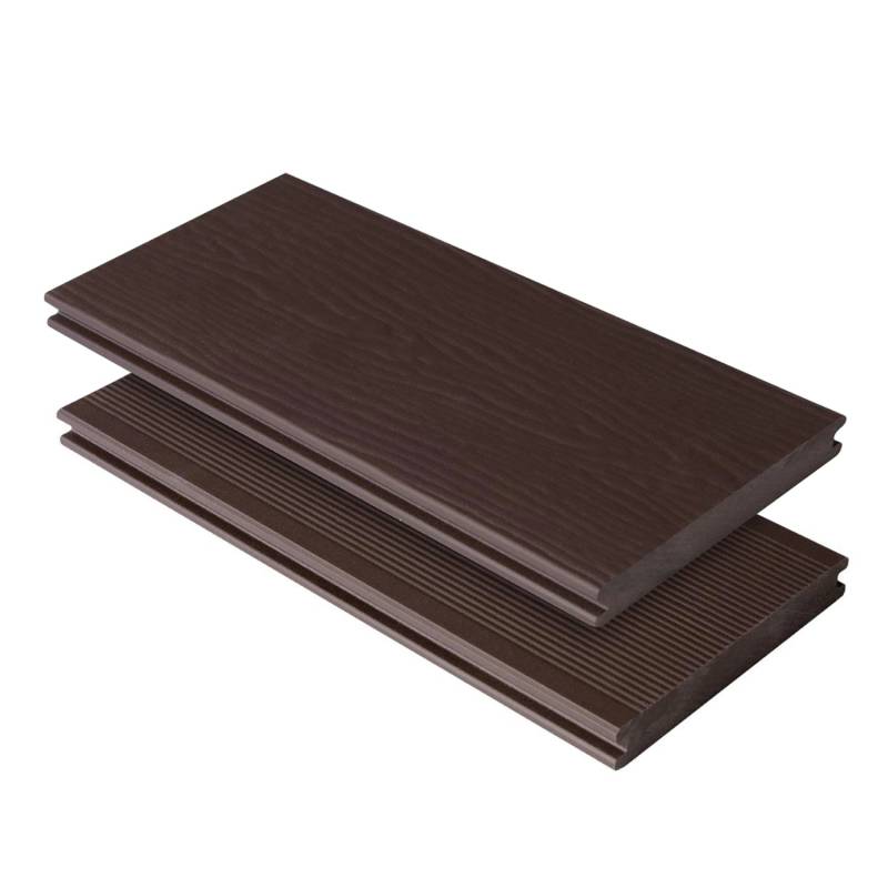 Kovalex Terrassendiele WPC Massiv Schokobraun 300 cm x 14,5 cm x 2 cm von Kovalex