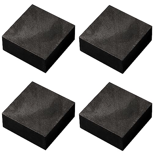 KoveYzao 4-teiliger Graphitbarrenblock, 99,9% Hochreine EDM-Graphit-Rohlinge, Schmuckmetall-Gießformen, Graphit-Schmelztiegel für das Schmelzen von Gold, Silber, Kupfer und Eisen (50 x 50 x 20mm) von KoveYzao
