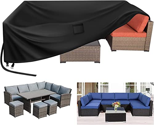 Kovshuiwe Gartenmöbel Abdeckung,270x180x89cm Schutzhülle Gartenmöbel Wasserdicht,Winddicht,UV-Beständiges,420D Heavy Duty Winddicht,Schutzhülle Abdeckplane,Abdeckplane für Gartenmöbel Outdoor Kovshuiwe Gartenmöbel Abdeckung,270x180x89cm Schutzhülle Gartenmöbel Wasserdicht,Winddicht,UV-Beständiges,420D Heavy Duty Winddicht,Schutzhülle Abdeckplane,Abdeckplane für Gartenmöbel Outdoor von Kovshuiwe