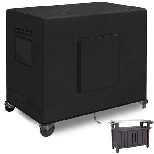 Kovshuiwe Outdoor Table Cover for Rovable Dining Cart Table, Outdoor Bar Cart Cover for 40" Worktable, Waterproof Patio Dining Cart Cover-132 x 56 x 81cm Kovshuiwe Outdoor Table Cover for Rovable Dining Cart Table, Outdoor Bar Cart Cover for 40" Worktable, Waterproof Patio Dining Cart Cover-132 x 56 x 81cm von Kovshuiwe