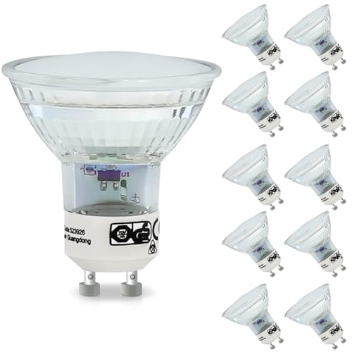 Kowanie GU10 LED Lampe - Warmweiss 4W 3000K LED Leuchtmittel 4W Ersetzt 50W Halogenlampen Abstrahlwinkel 120°Strahlwinkel Reflektorlampen Nicht Dimmbar für Wohnzimmer Deckenspot Wandspot 10er-Pack von Kowanie