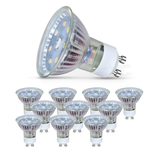 Kowanie GU10 LED Neutralweiss 5W Leuchtmittel Lampe Ersetzt 50W Glühbirne 4000K Energiesparlampe Abstrahlwinkel 110° Spot Nicht Dimmbar Reflektor Birne Glühlampen Strahler Spot LED GU10 10 pack von Kowanie