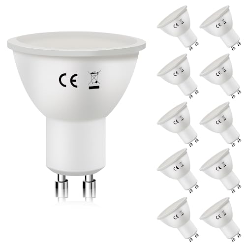 Kowanie GU10 LED Warmweiss 6W Leuchtmittel Lampe Ersetzt 60W Glühbirne 3000K Energiesparlampe Abstrahlwinkel 110° Spot Nicht Dimmbar Reflektor Birne Glühlampen Strahler Spot LED GU10 10 pack von Kowanie