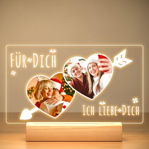 KoxSmar Personalisierte Valentinstageschenk für Sie und Ihn, Personalisierte Bilderrahmen mit Foto, Acrylglas Personalisiert mit Licht, Personalisiertes Geschenke für Freund, Freundin, Paar KoxSmar Personalisierte Valentinstageschenk für Sie und Ihn, Personalisierte Bilderrahmen mit Foto, Acrylglas Personalisiert mit Licht, Personalisiertes Geschenke für Freund, Freundin, Paar von KoxSmar