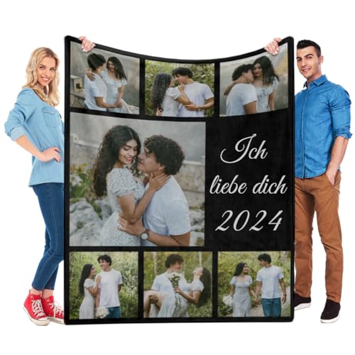 KoxSmar Personalisierte Geschenke für Männer, Personalisierte Decke mit Foto, Personalisierte Kuscheldecke mit Foto, Kuscheldecke Personalisiert, Personalisierte Geschenk für Mann der Alles hat von KoxSmar