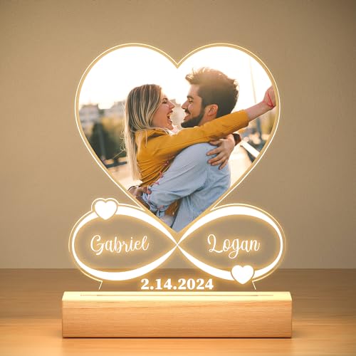 KoxSmar Personalisierte Geschenke für Frauen und Männer, Personalisierte Bilderrahmen mit Foto, Personalisierte Acryl Plakette mit Nachtlicht, Personalisierte Weihnachtsgeschenke für Frauen KoxSmar Personalisierte Geschenke für Frauen und Männer, Personalisierte Bilderrahmen mit Foto, Personalisierte Acryl Plakette mit Nachtlicht, Personalisierte Weihnachtsgeschenke für Frauen von KoxSmar