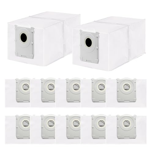 12 Stück Staubbeutel Kompatibel mit Ecovacs Deebot T50/T50 PRO/T50 MAX PRO/T30C PRO/T80/X8/X8 PRO/X9 PRO OMNI Roboter Staubsauger, 3,5 L Große Kapazität Ersatzbeutel von Koyieioo
