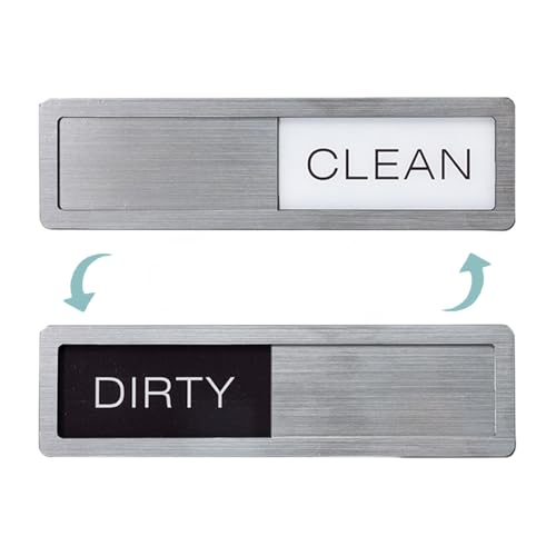 Geschirrspüler-Magnet "Clean Dirty", schwarz-weiß, Push-Pull ohne Kratzer, einfache Dekoration, Geschirrspüler-Erinnerung, leichtgängiges Gleiten und leicht zu lesen, sauberer schmutziger Magnet für Geschirrspüler-Magnet "Clean Dirty", schwarz-weiß, Push-Pull ohne Kratzer, einfache Dekoration, Geschirrspüler-Erinnerung, leichtgängiges Gleiten und leicht zu lesen, sauberer schmutziger Magnet für von Koyzsen