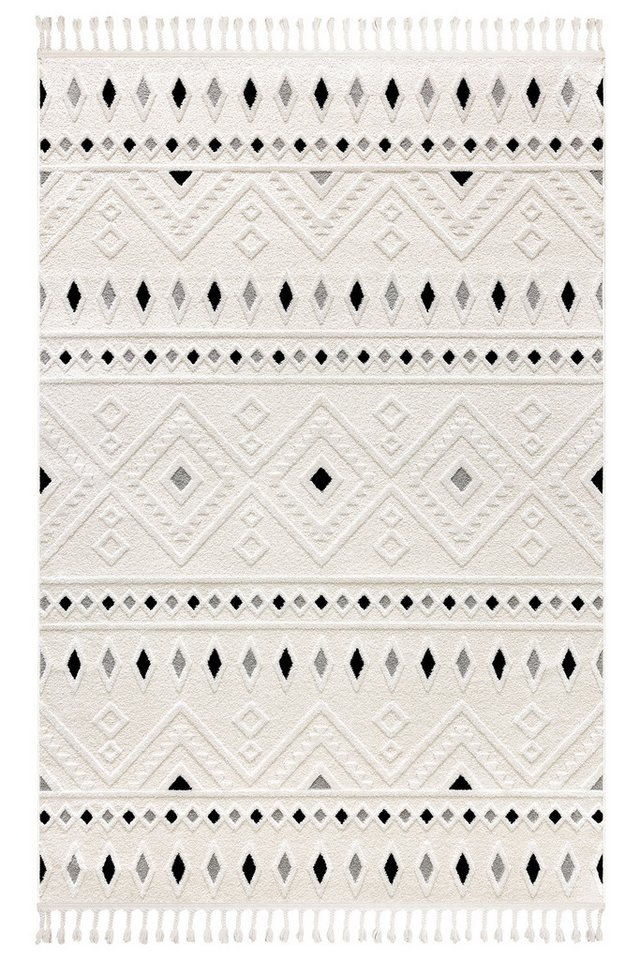 Koza Home Teppich Malta Creme Schwarz Teppich 33412A 80x150 Koza Home Teppich Malta Creme Schwarz Teppich 33412A 80x150 von Koza Home