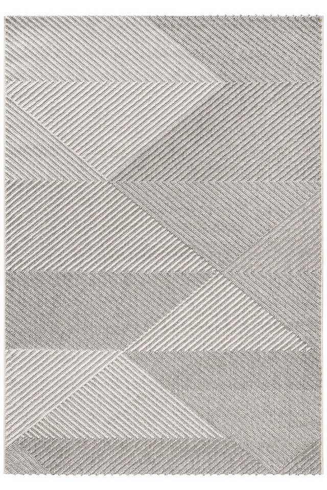 Koza Home Teppich Retro Creme und Creme Grau Teppich von Koza Home