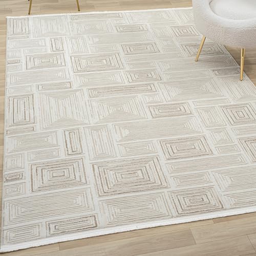 Waschbar Teppich für Ihr Zuhause 80x150 Cm | Wohnzimmer Schlafzimmer Kuechenteppich Flur Teppiche Hochflor Dünner Easy Clean Laeufer | Weicher Moderner Wetterfest Einfarbig Gemusterter Teppich Carpet von Koza Home