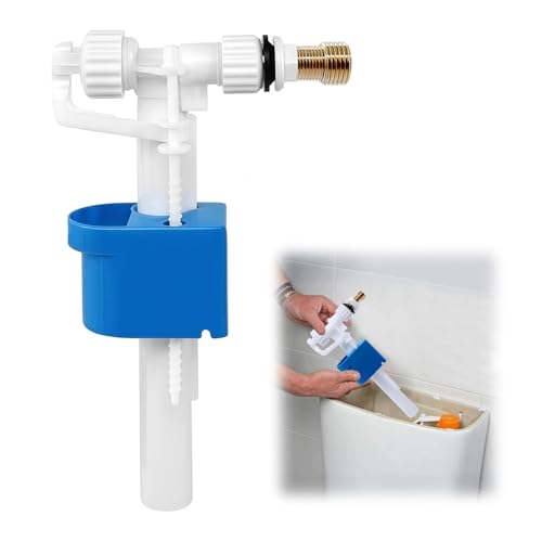 Spülkasten Füllventil Universal G3/8 und G1/2, Messing Anschluß Spülkasten Ersatzteile,Universelles Füllventil, WC Einlassventile Schwimmerventil, Wassertank Ventil für Wassersparend weiß blau Spülkasten Füllventil Universal G3/8 und G1/2, Messing Anschluß Spülkasten Ersatzteile,Universelles Füllventil, WC Einlassventile Schwimmerventil, Wassertank Ventil für Wassersparend weiß blau von Kozdtiz