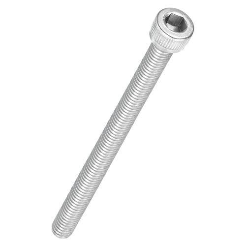 Kozelo 10 Stück Zylinderschrauben mit Innensechskant - [M6-1 x 75mm] 304 Edelstahl Vollgewinde Innensechskantschraube Antrieb für Elektromotor 3D-Druck Lüfter Motorenaustausch, Silber von Kozelo