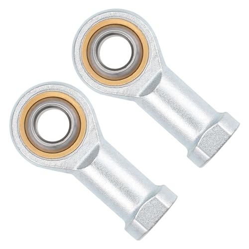 Kozelo 2 Stück Gelenkkopf-Gelenklager - [12 mm Bohrung M12x1.75 weibliches Rechtsgewinde] Fisch-Gelenkkopf, Kohlenstoffstahl von Kozelo