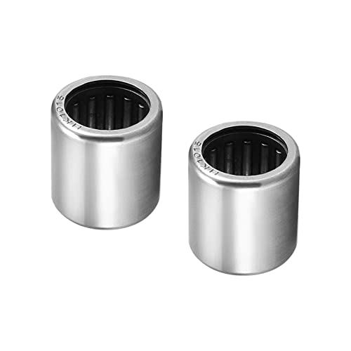 Kozelo 2Stk HK1015 Nadel Roller Lager - [10mm x 14mm x 15mm] Offene Ende für Getriebe Benutzen Chromstahl Rollen von Kozelo