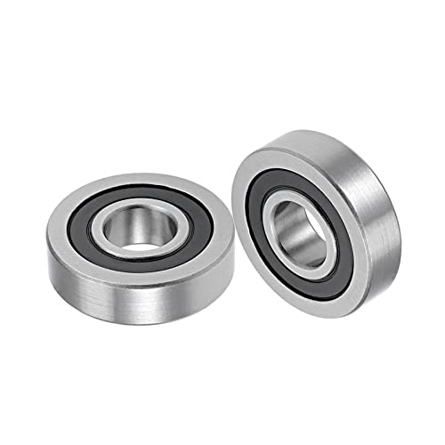 Kozelo 2Stk Tief Rille Kugel Lager - [15mm x 40mm x 11mm] Chromstahl Kugeln für Motoren Maschine Werkzeug Getriebe Lager Benutzen Doppel Versiegelt ABEC1 von Kozelo