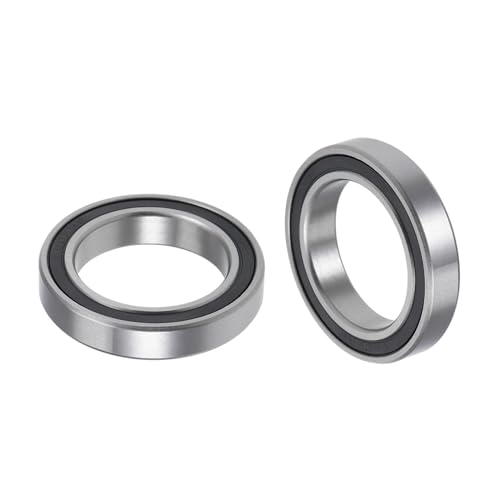 Kozelo 2Stk Tief Rille Kugel Lager - [25mm x 37mm x 7mm] Chromstahl Kugeln für Motoren Maschinenbau Getriebe Lager Verwendung Doppeldichtung ABEC1 von Kozelo