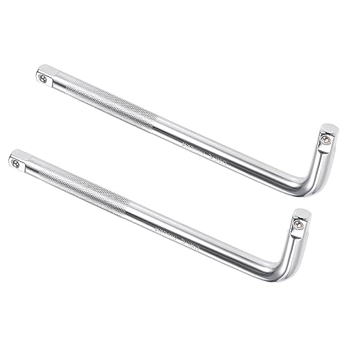 Kozelo 2Stk Unterbrecher Leiste - [1/2 Zoll Drive] L Form Steckdose Schlüssel Erweiterung für Auto Mechanische Ausrüstung Reparatur Verwendung CR - V Stahl von Kozelo