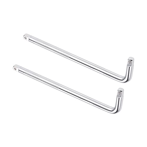 Kozelo 2Stk Unterbrecher Leiste - [1/4 Zoll Drive] L Form Steckdose Schlüssel Erweiterung für Auto Mechanische Ausrüstung Reparatur Verwendung CR - V Stahl von Kozelo