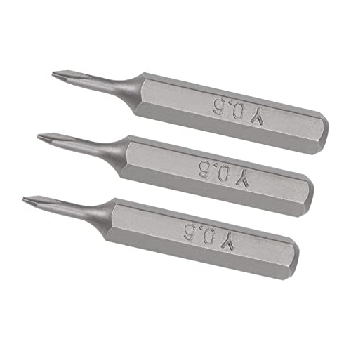 Kozelo 3Stk Dreipunkt Bit - [1.1"xH5/32 x Y0.6] Sechskant Schaft Y-typ Schraube Antrieb Stapel Kopf für Steckdose Schraubendreher Handgriff Einsatz von Kozelo