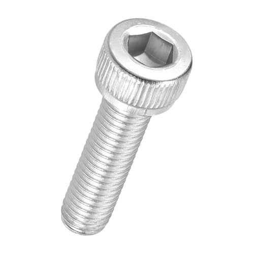 Kozelo 50 Stück Zylinderschrauben mit Innensechskant - [M5-0,8 x 18mm] 304 Edelstahl Vollgewinde Allen Innensechskant Antrieb für Elektromotor 3D-Druck Lüfter Motorenaustausch, Silber von Kozelo
