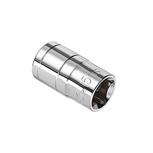 Kozelo 6 Punkte Untiefe Steckdose - [1/2" x 15mm] Quadratisch Antrieb für Auto Mechanische Ausrüstung Reparatur Nutzung CR-V Stahl Metrisch Größen von Kozelo