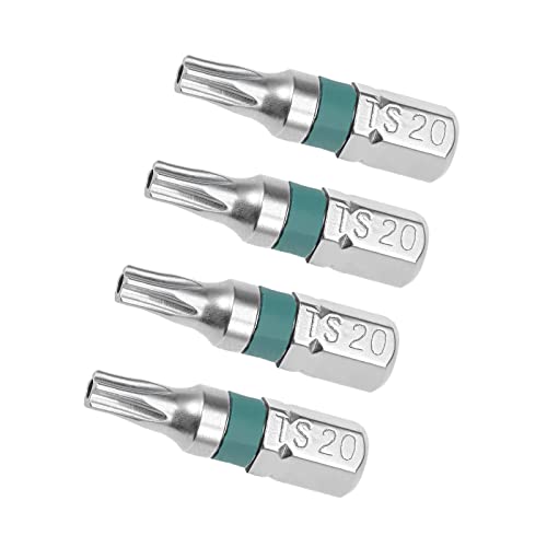 Kozelo Stern Bit - [1" x H1/4 x TS20] Sechskant Schaft Sicherheit Torx Schraube Treiber Stapelkopf für Steckdose Schraubendreher Handgriff Nutzung von Kozelo