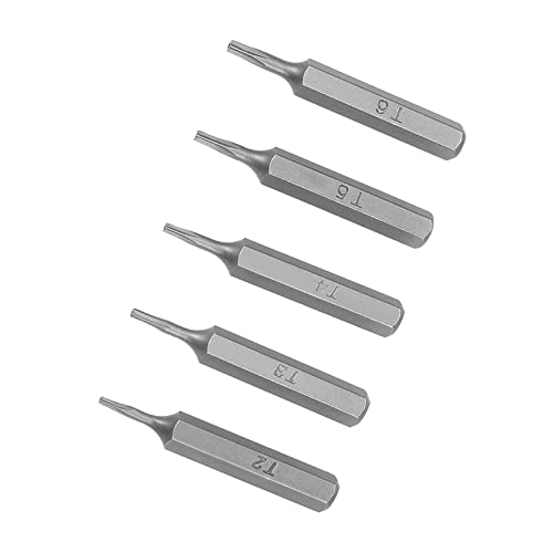 Kozelo Torx Bit Set - [1.1" x H5/32 x T2 T3 T4 T5 T6] Sechskant Schaft Schraube Treiber Stapelkopf für Steckdose Schraubendreher Handgriff Nutzung von Kozelo
